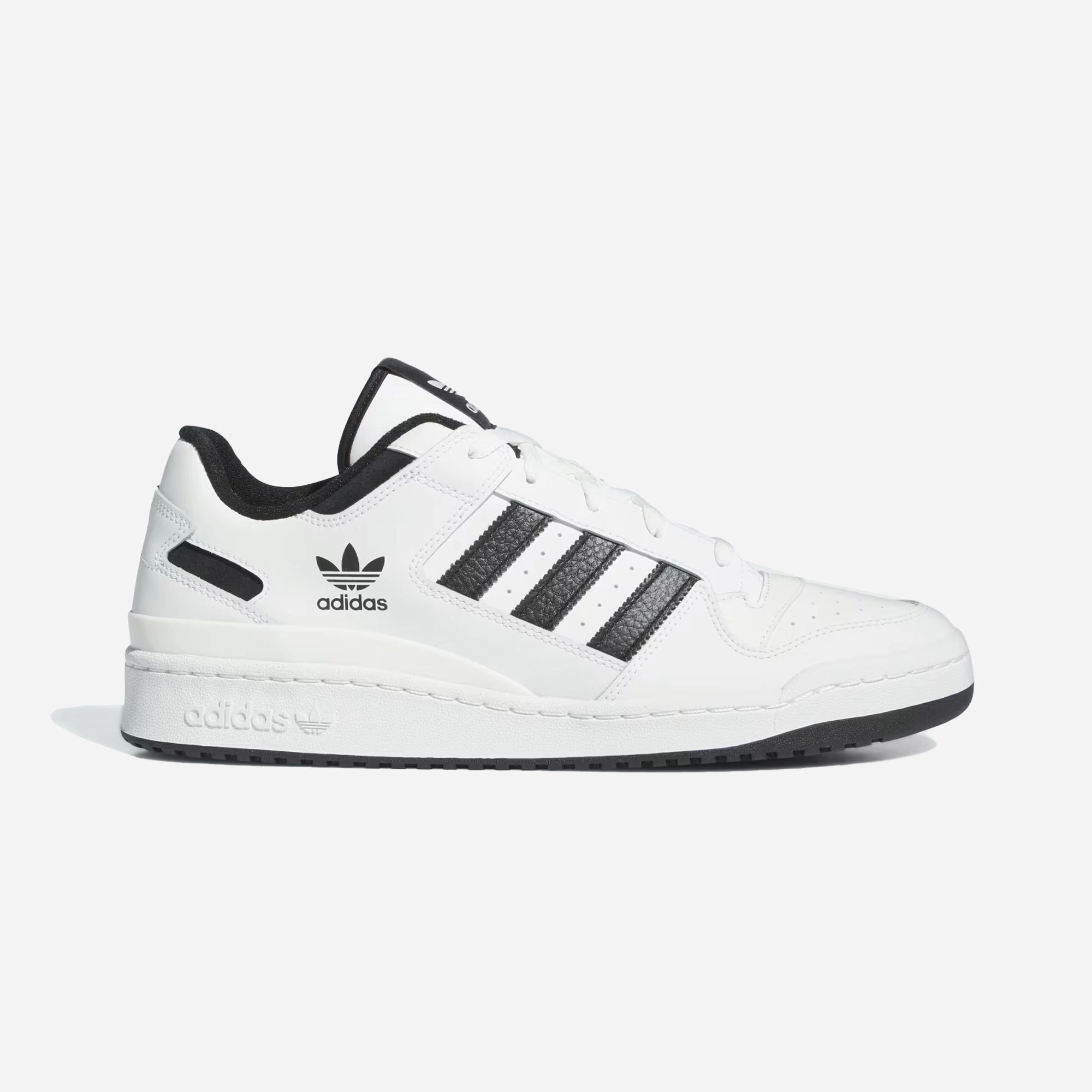 Comfort Heel ADIDAS ORIGINALS | FORUM LOW CL { CORE WHITE/CORE BLACK