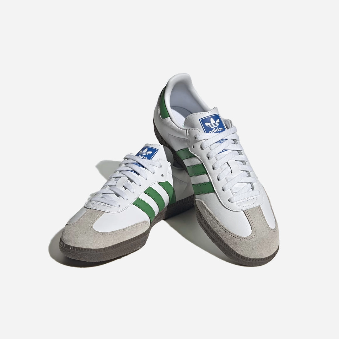 Slip Choice Adidas Originals | SAMBA OG  { CLOUD WHITE/GREEN