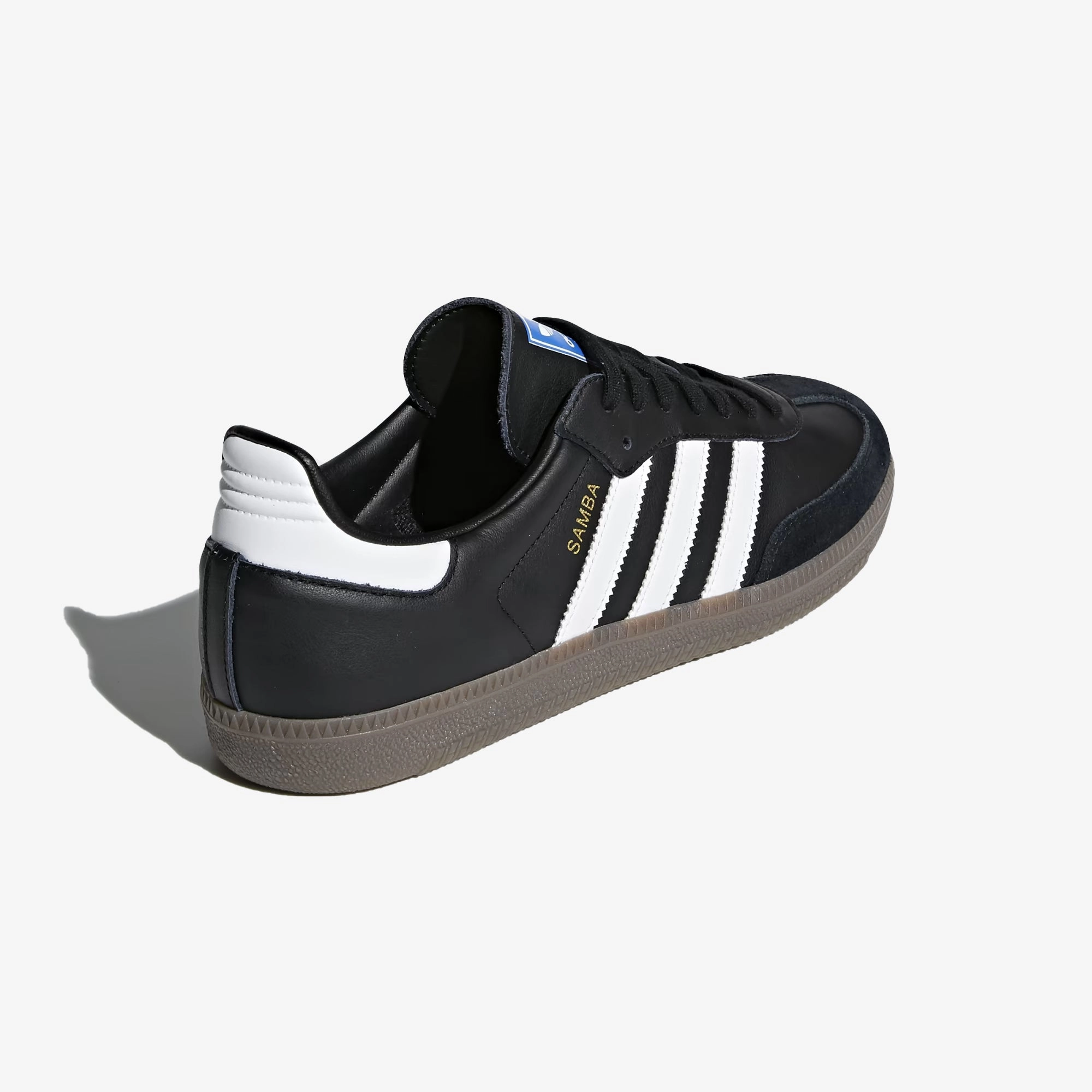Adidas Originals | SAMBA OG  { CORE BLACK/CLOUD WHITE/GUM All-weather chic Odor   Resistant