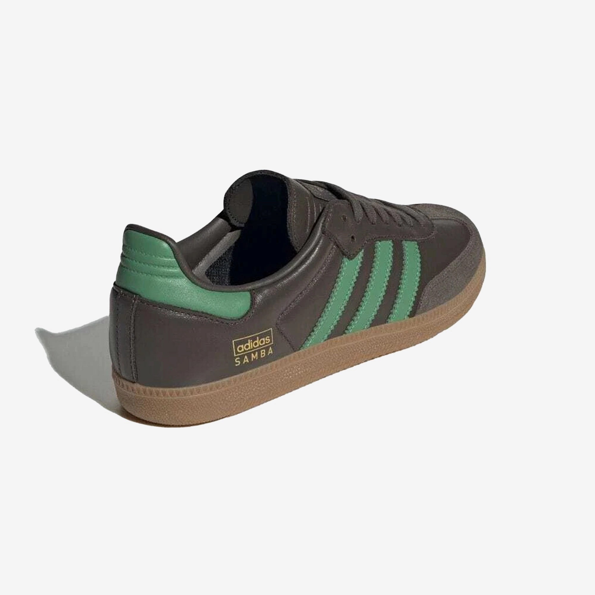 ADIDAS ORIGINALS | SAMBA OG { SHADOW OLIVE/PRELOVED GREEN/GUM Secure lacing system Comfy Support