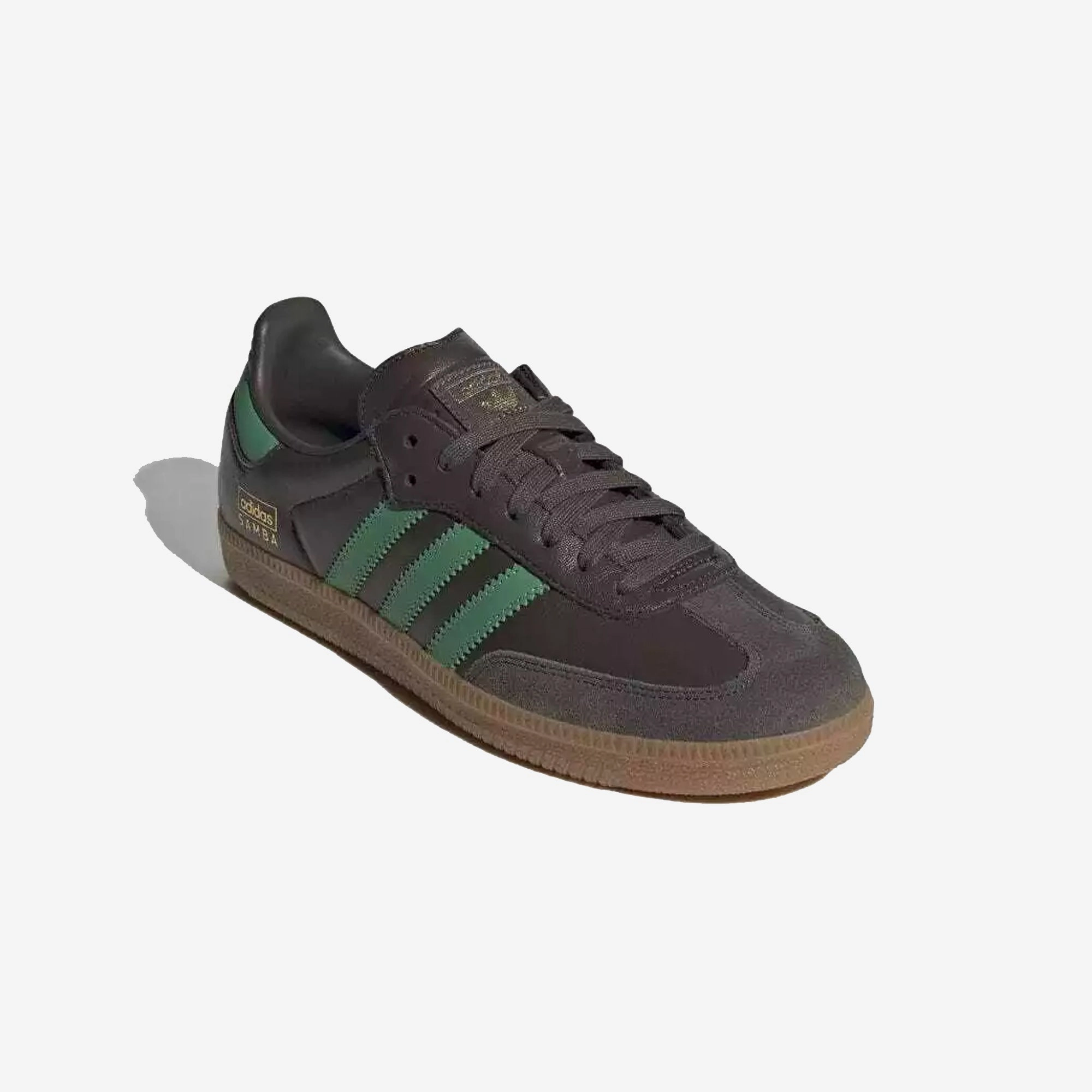 Traction Optimized ADIDAS ORIGINALS | SAMBA OG { SHADOW OLIVE/PRELOVED GREEN/GUM