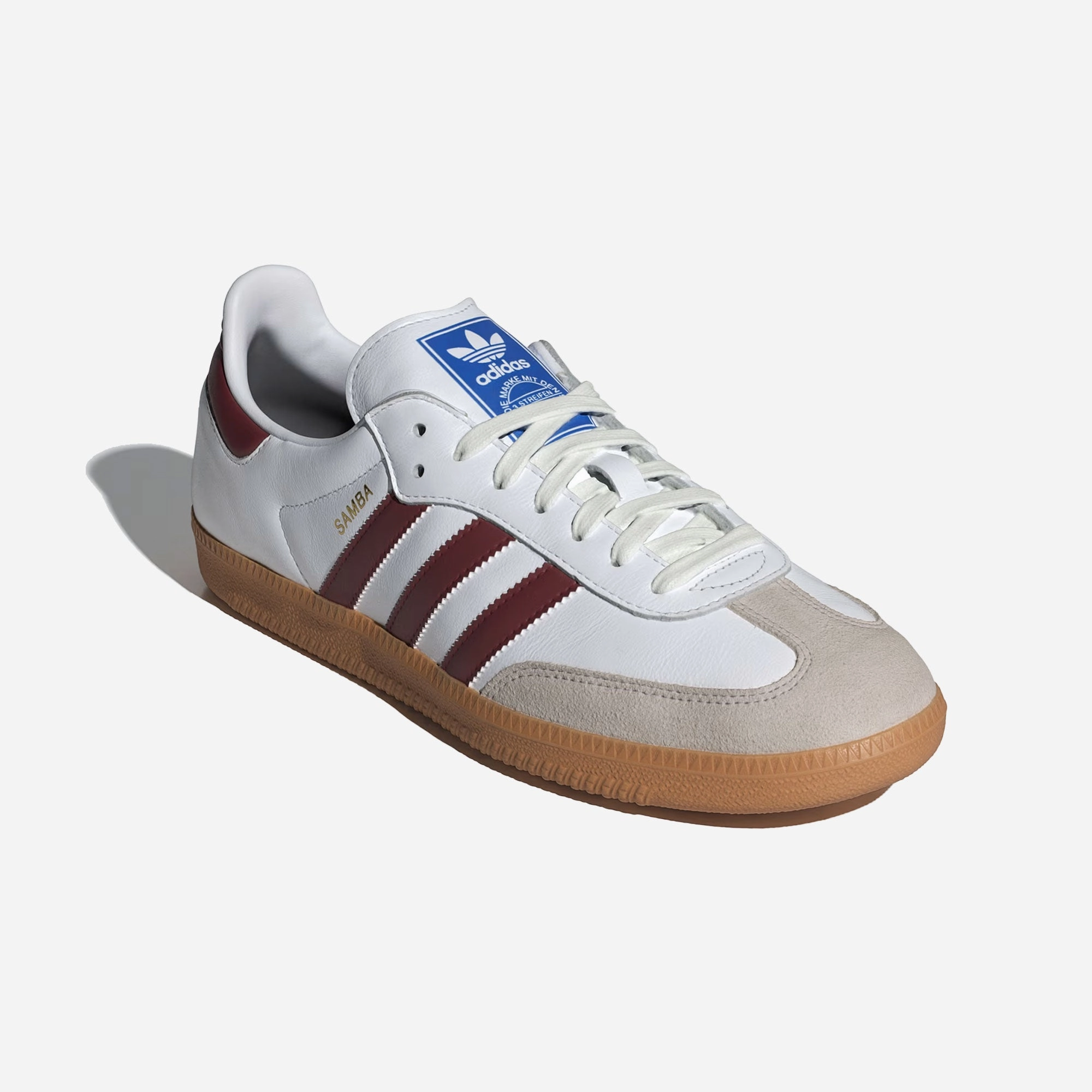 Dry Fast ADIDAS ORIGINALS | SAMBA OG { WHITE/BURGUNDY/GUM
