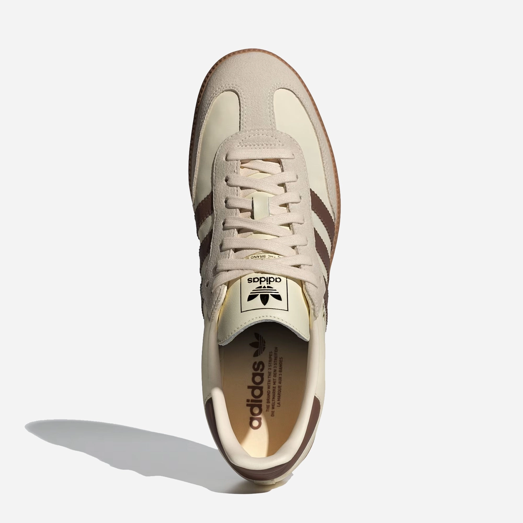 ADIDAS ORIGINALS | SAMBA OG SHOES { CREAM WHITE / PRELOVED BROWN / WONDER WHITE Eco Use Lightweight Chassis