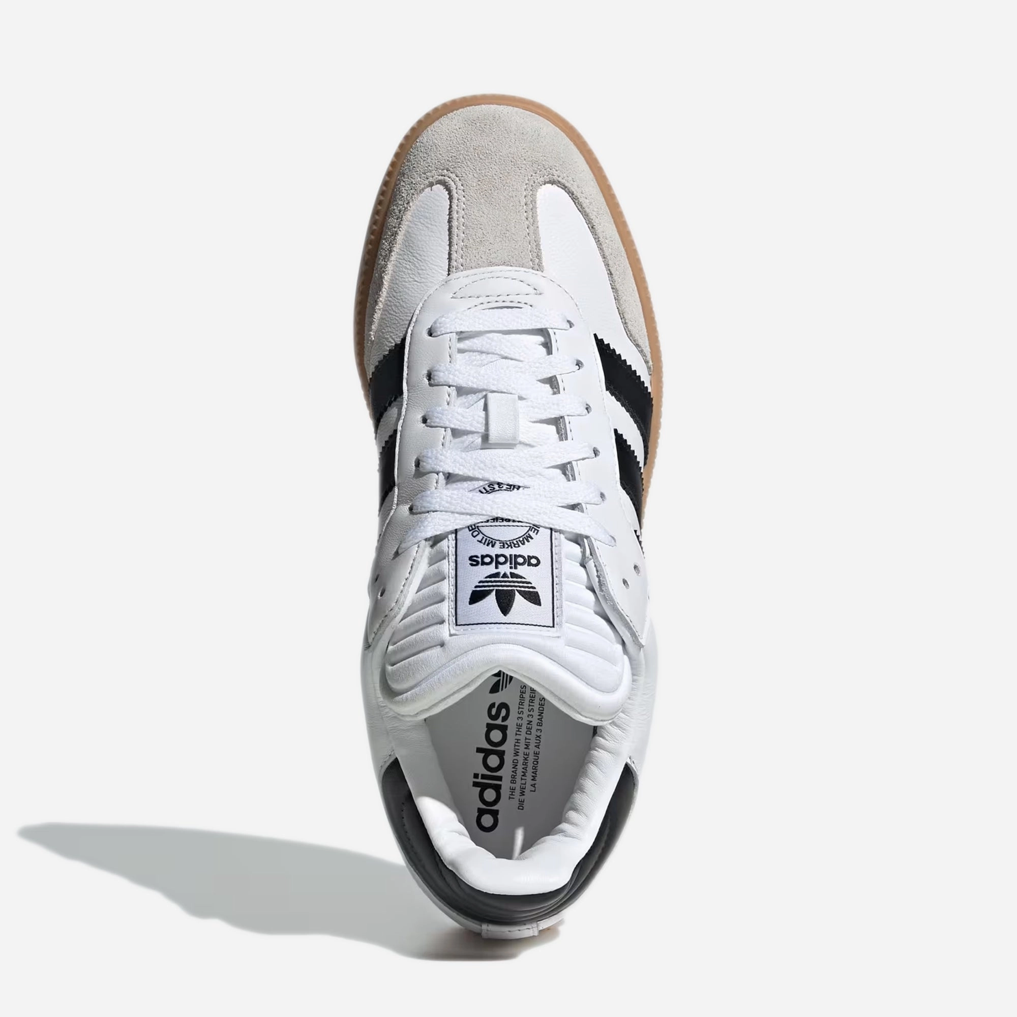 ADIDAS ORIGINALS | SAMBA XLG { BLACK/WHITE/GUM Adaptive Traction