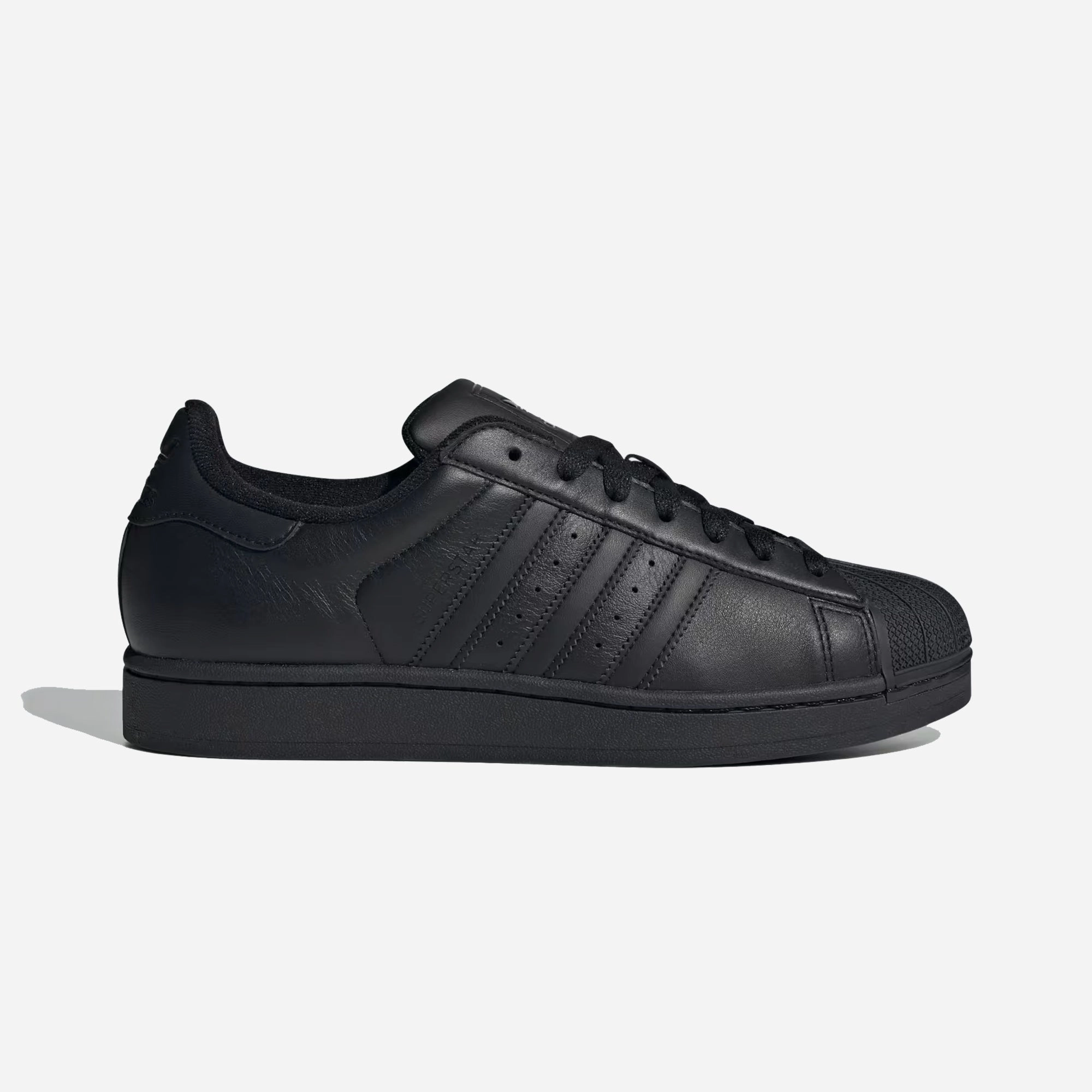 Adidas Originals | SUPERSTAR II { CORE  BLACK/CORE BLACK Comfort Strapping SlipResistantOutsole