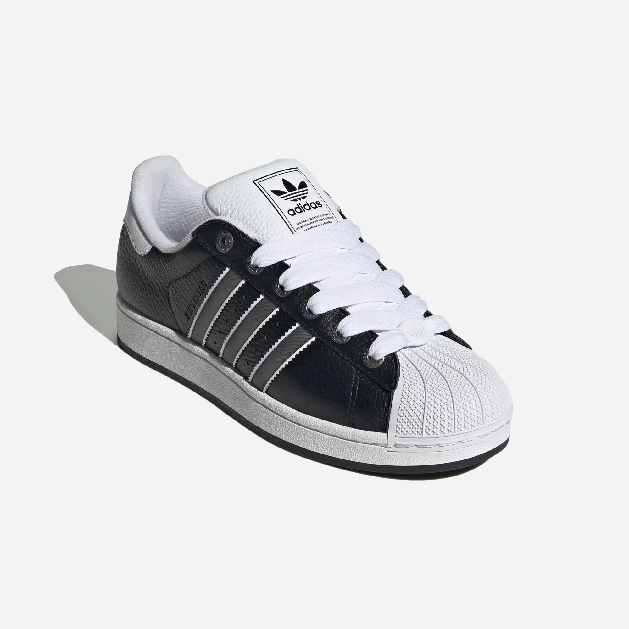 Walk Flow Pure Fit Adidas Originals | SUPERSTAR II { CORE BLACK/MATTE SILVER/CLOUD WHITE