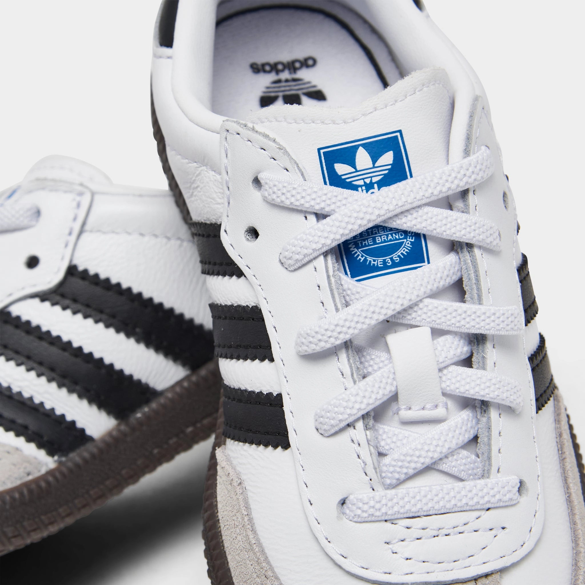 adidas Originals Infants' Samba OG Cloud White / Core Black - Gum Comfort Inserts Fresh Ride
