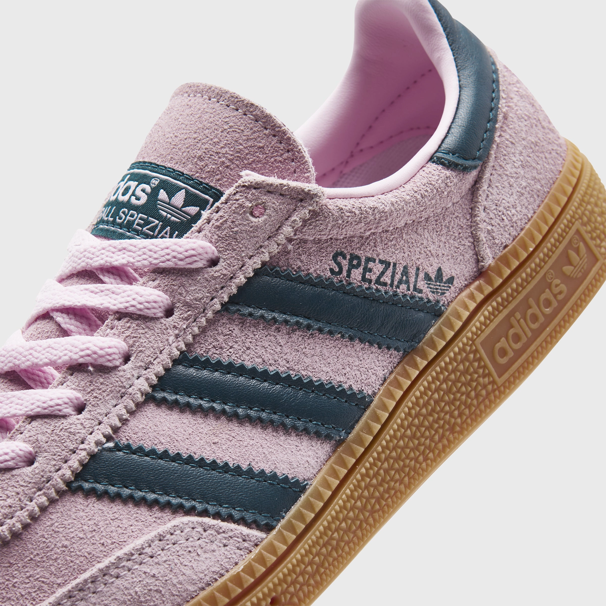adidas Originals Women's Handball Spezial Clear Pink / Arctic Navy Smooth Zone