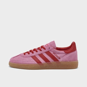 adidas Originals Women's Handball Spezial Semi Pink Glow / Better Scarlet - Gum RubberOutsole