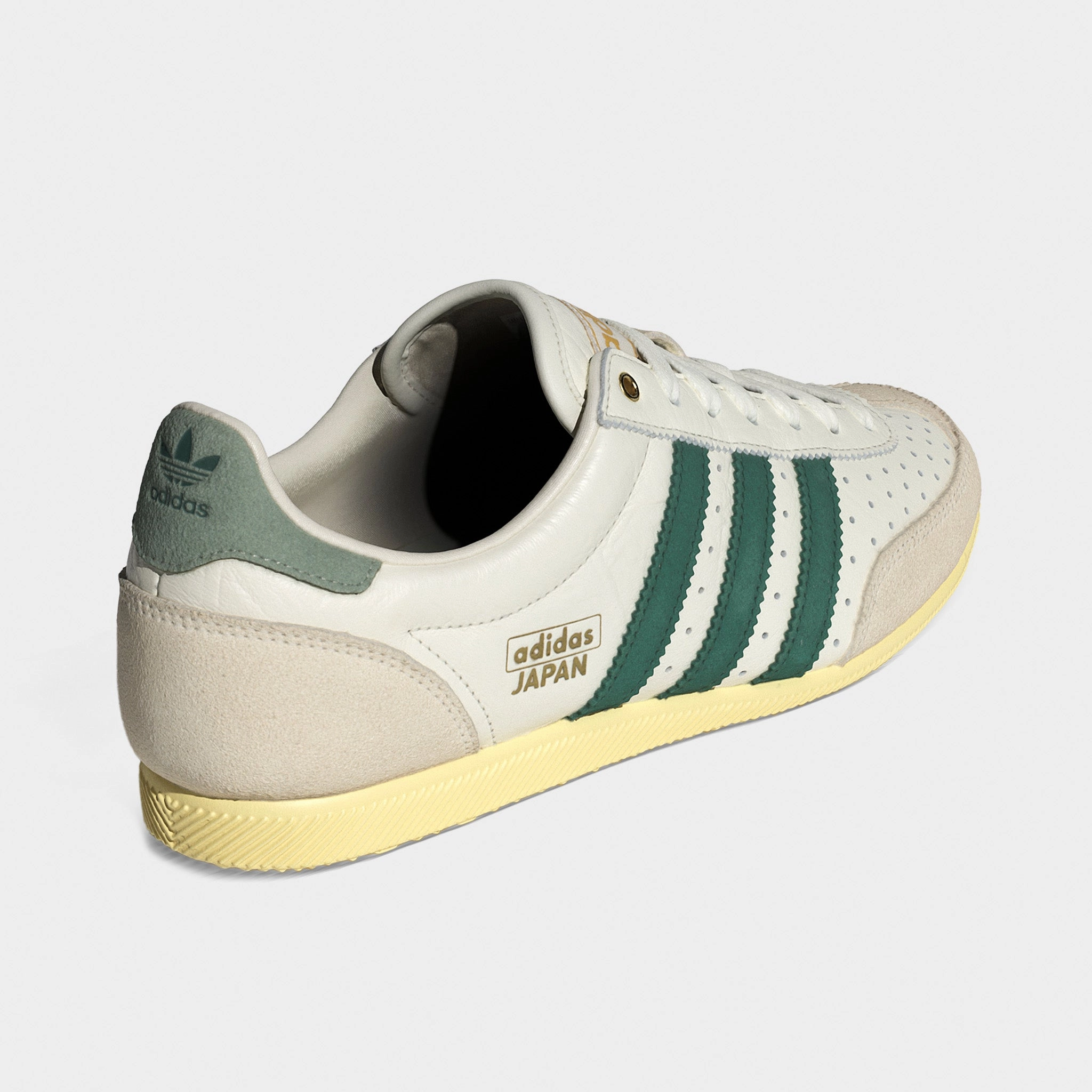 adidas Originals Women's Japan Off White / Collegiate Green - Orange Tint Microperforation Detail Wear Anytime
