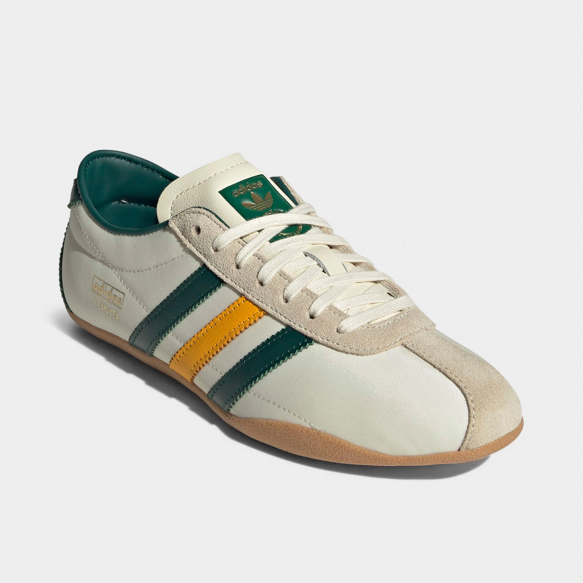 Hexagonal Lug Pattern adidas Originals Women's Tokyo Cream White / Collegiate Green - Gum