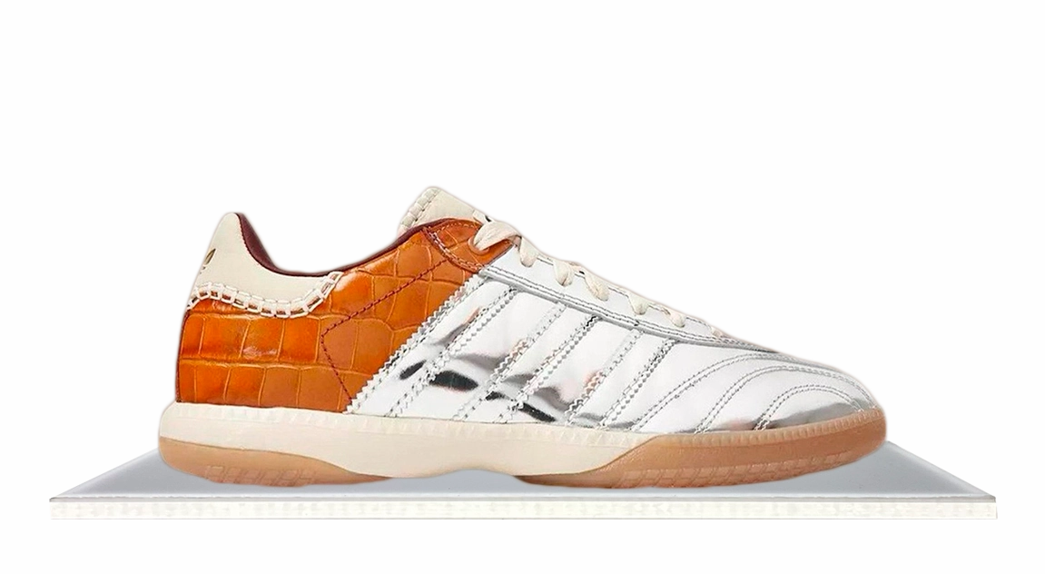 Adidas Samba Millennium Wales Bonner Silver Metallic Yellow Croc Enhanced grip