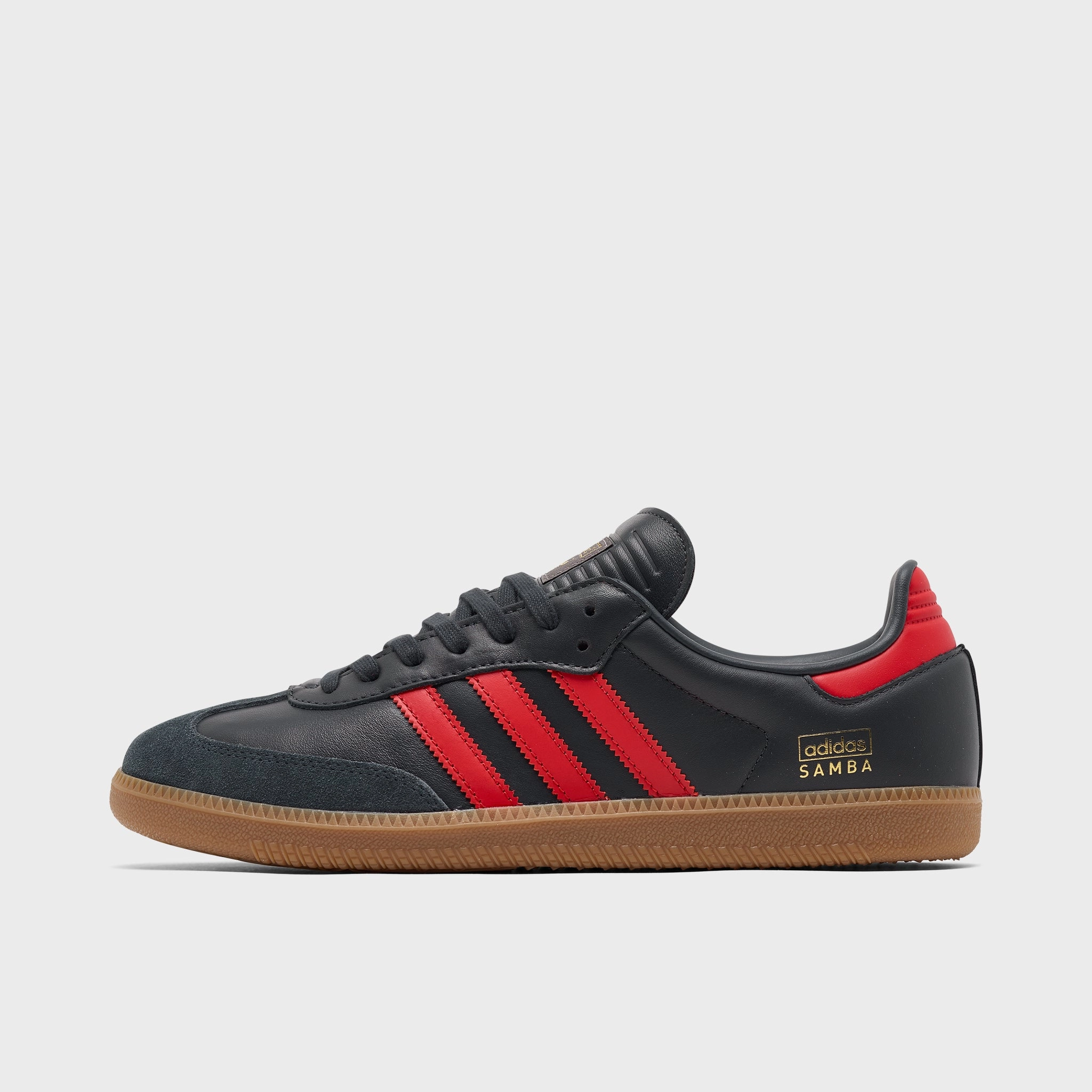 adidas Samba OG Carbon / Better Scarlet - Gum Core Cushion
