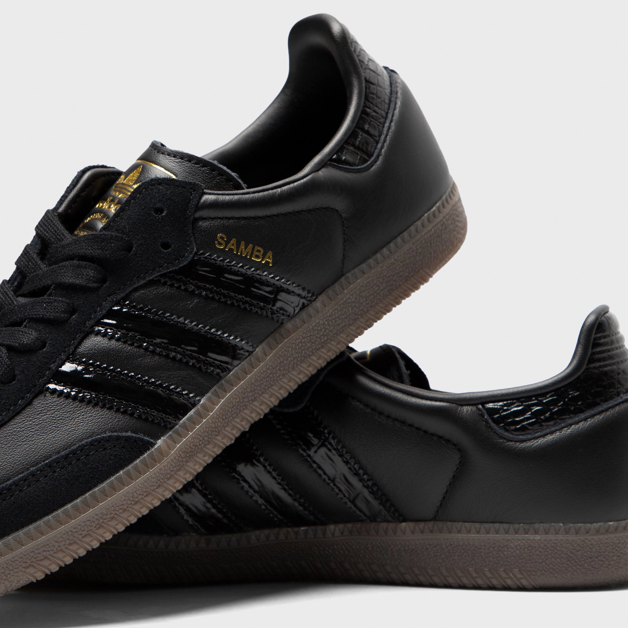 Airflow Channel Tech Adjustable adidas Samba OG Core Black / Core Black - Gum