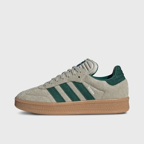Shock Dissipating Plate Smooth Design adidas Samba XLG Putty Grey / Collegiate Green - Gum