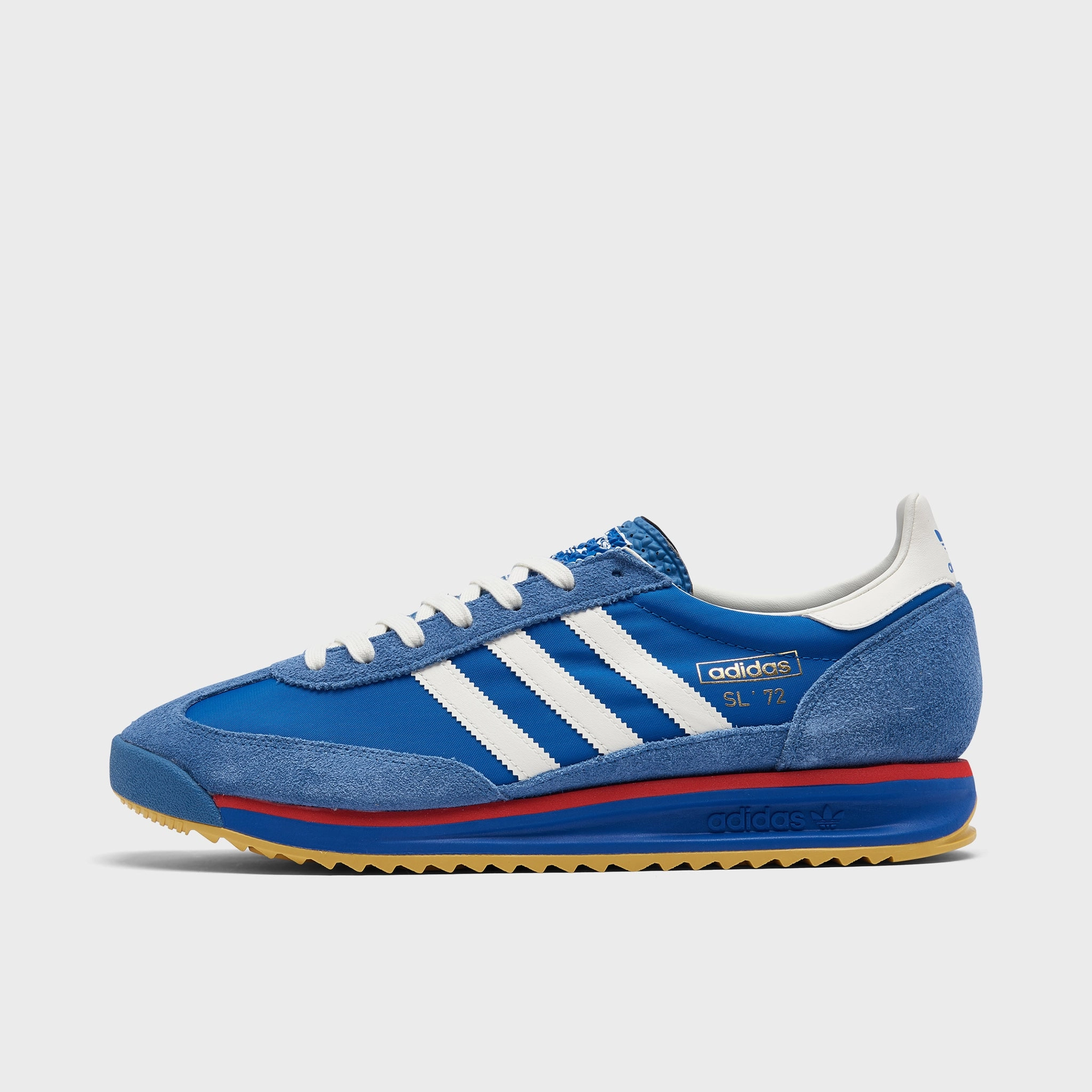 adidas SL 72 RS Blue / Core White - Better Scarlet Stretch Woven Collar Shock Absorption Technology