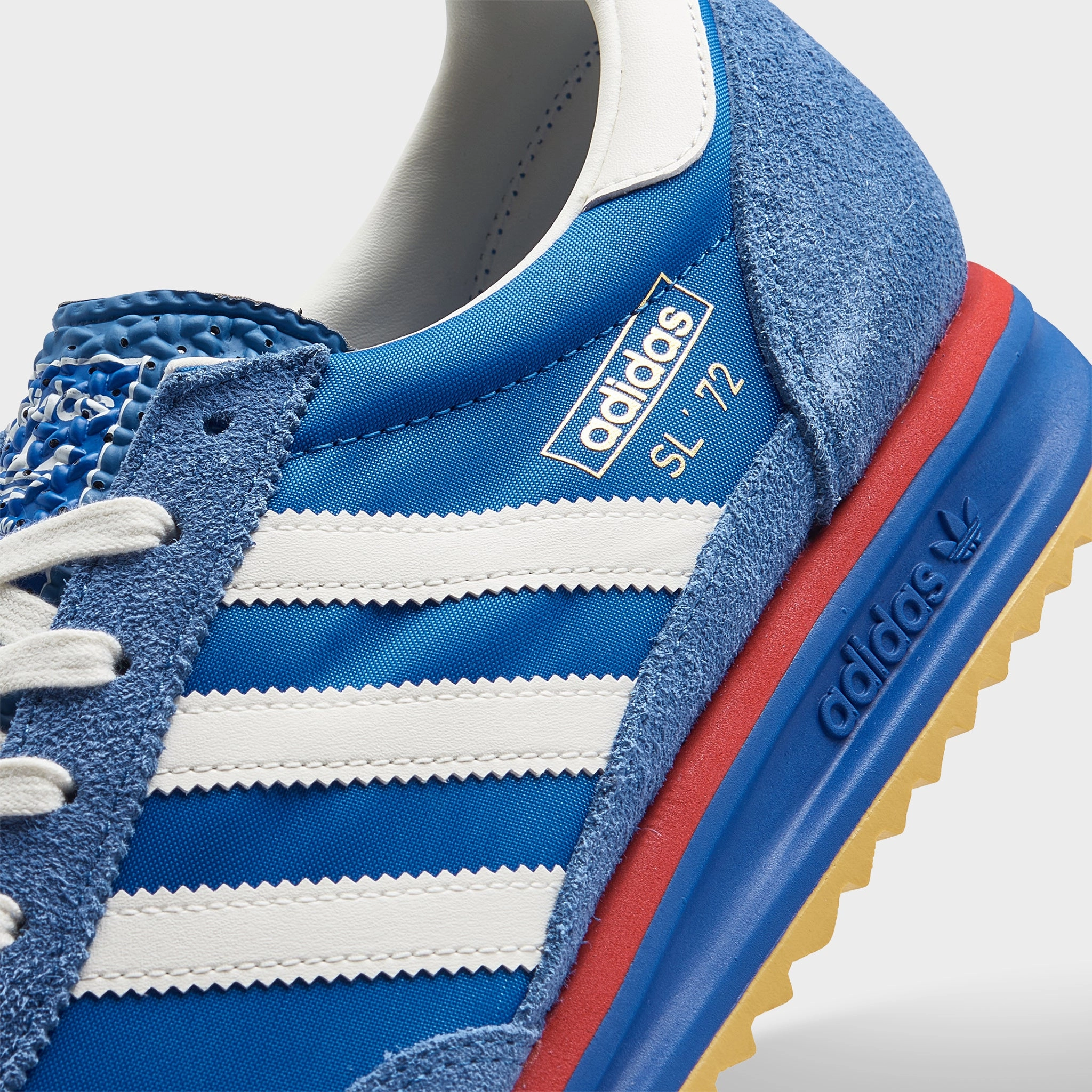 Neutral Colorway adidas SL 72 RS Blue / Core White - Better Scarlet