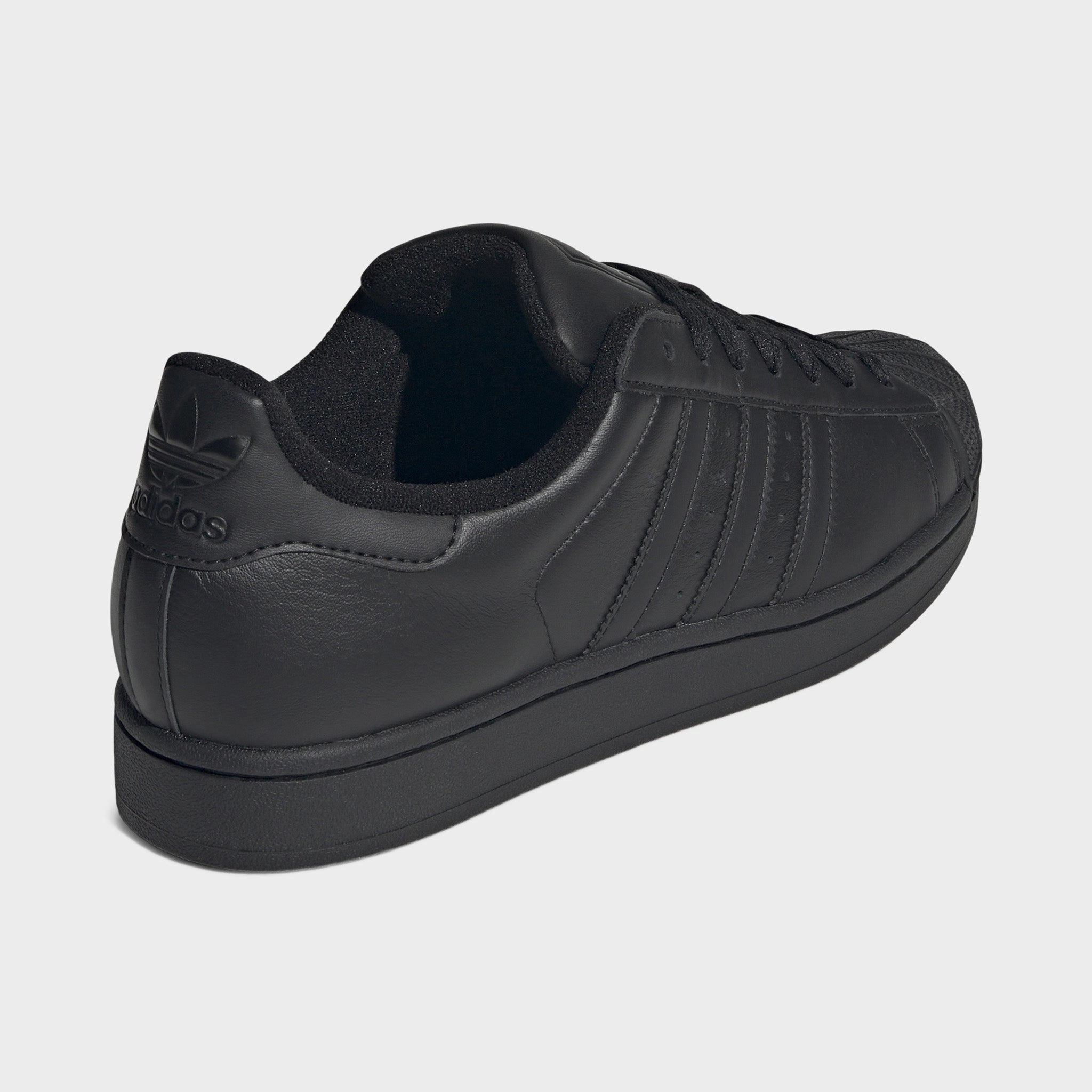 adidas Superstar II Black / Black - Black padded insole