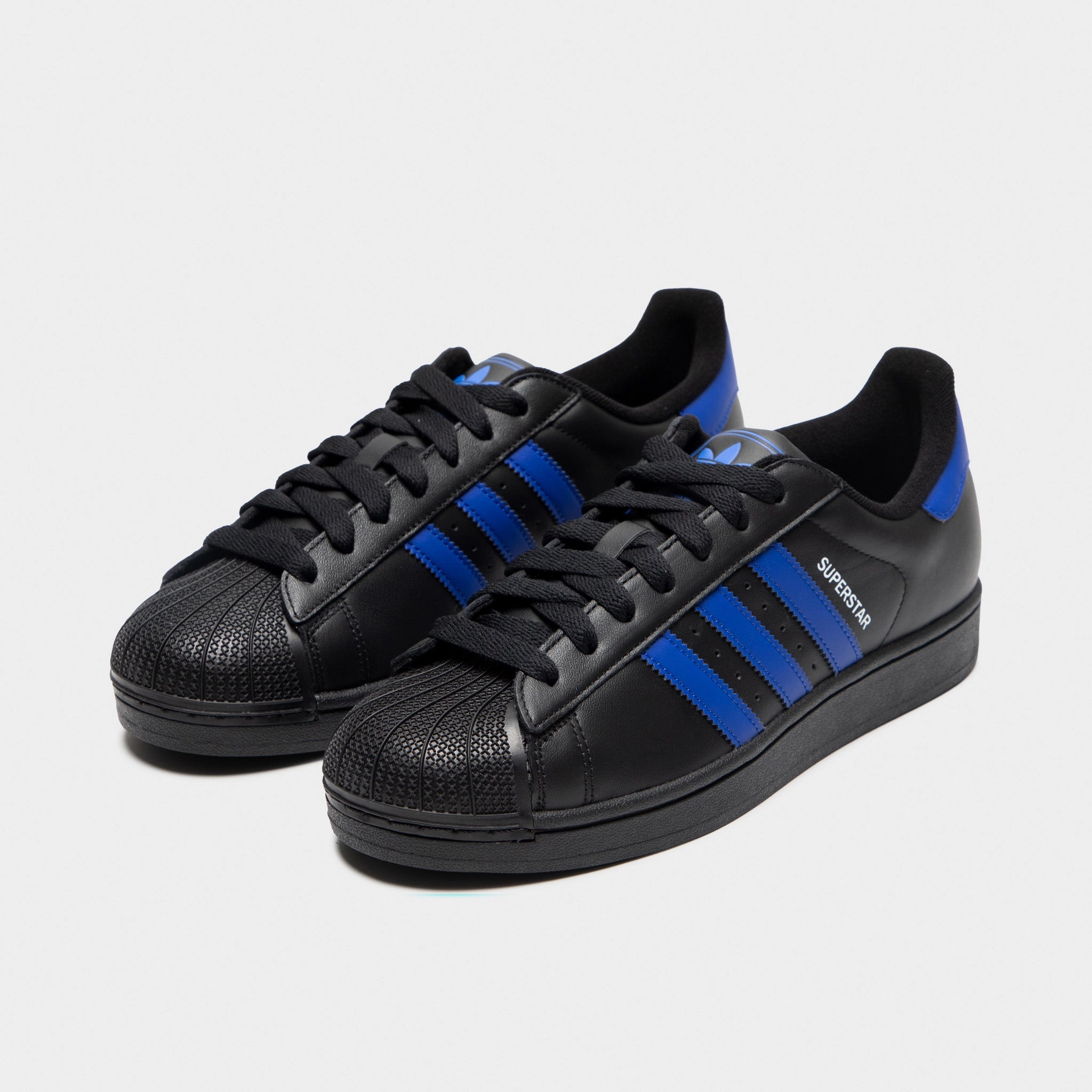 Seamless Design adidas Superstar II Black / Blue - White