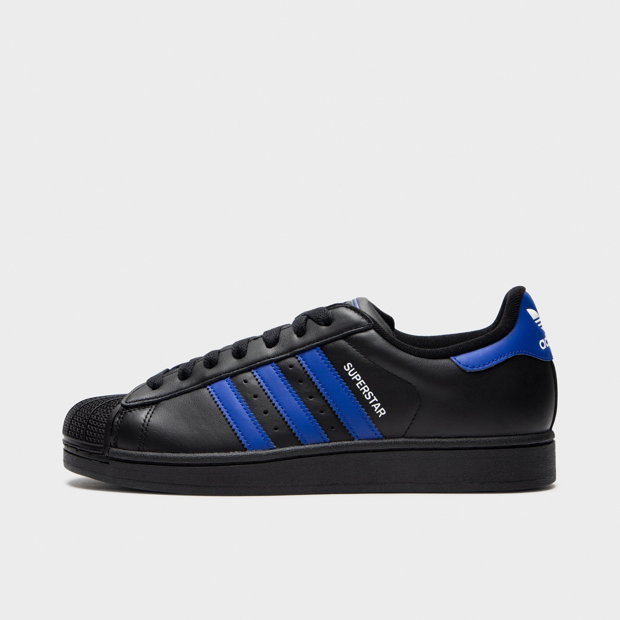 Wide Toe Box Option adidas Superstar II Black / Blue - White