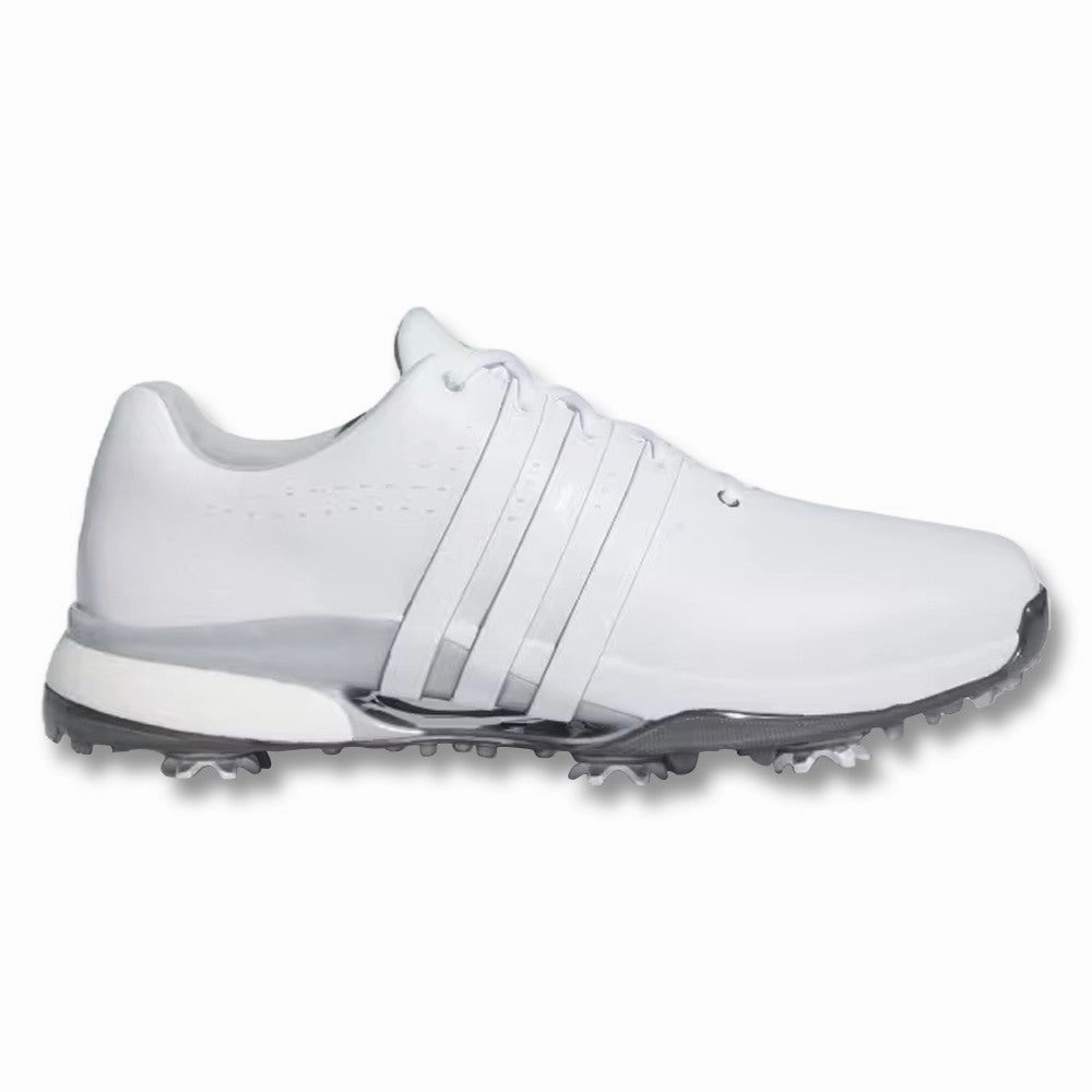 Fitness Trail Chic Design Adidas Tour360 Golf Shoes Cloud White/Cloud White/Silver Metallic - 24 Men