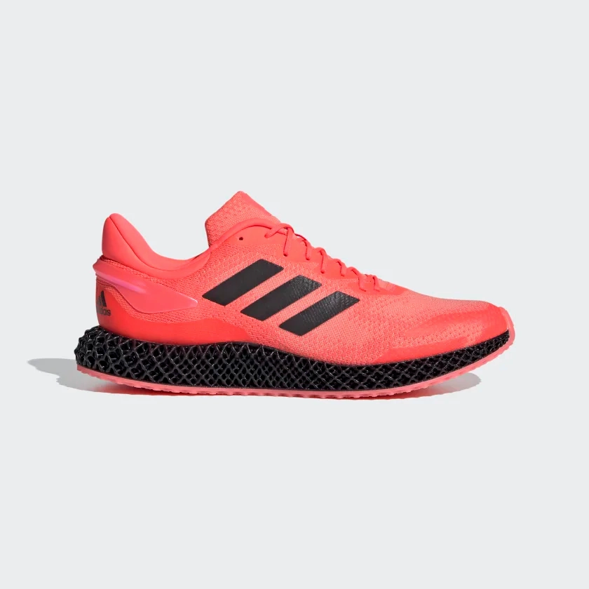 Adidas Unisex 4D Run 1.0 Shoes - Signal Pink / Core Black / Light Flash Orange City Motion Every Step