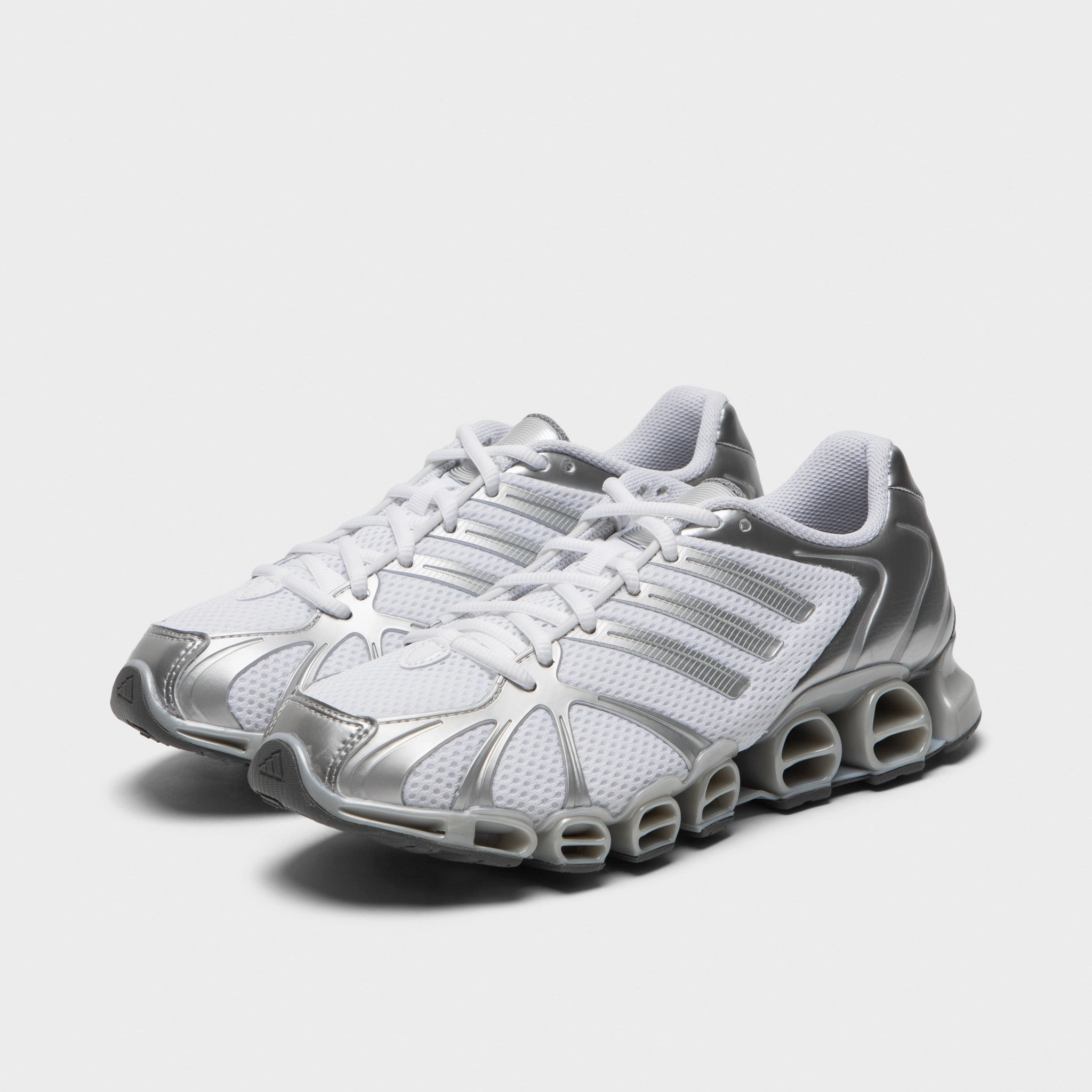 adidas Women's Mega Ghostride White / Silver Metallic Casual traction
