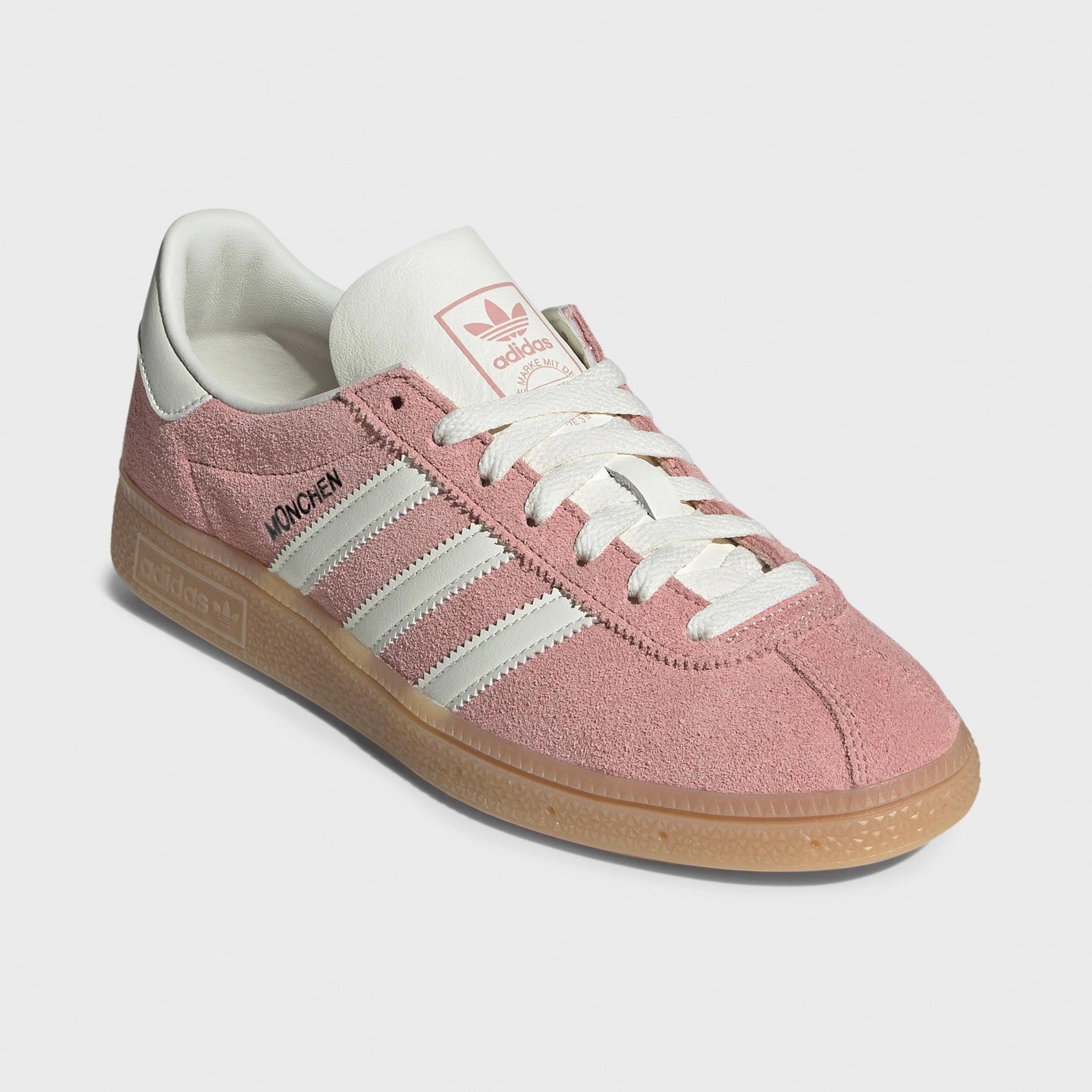 Seamless Inner Construction Impact Diffusion Tech adidas Women's Muenchen Wonder Mauve / Off White - Silver Metallic