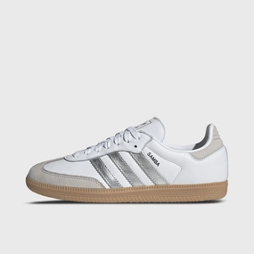 Optimal Flexibility Anti   Bacterial adidas Women's Samba OG White / Silver Metallic - Grey