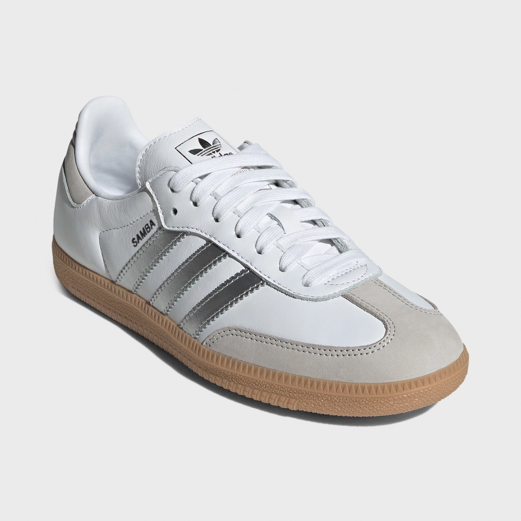 Endurance Style. Urban Touch adidas Women's Samba OG White / Silver Metallic - Grey