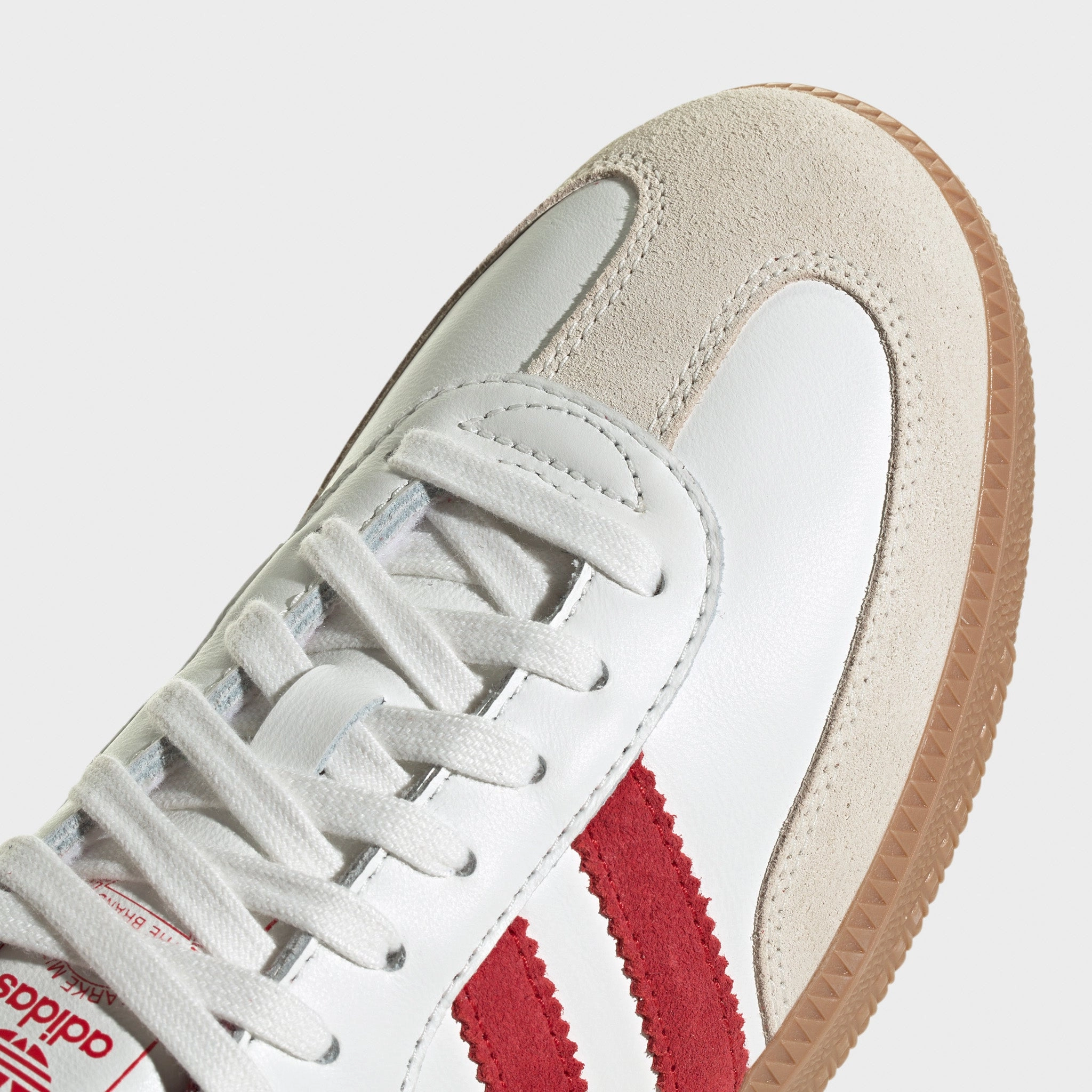 adidas Samba OG Off White / Better Scarlet - Shadow Red Supportive Footbed Track Day