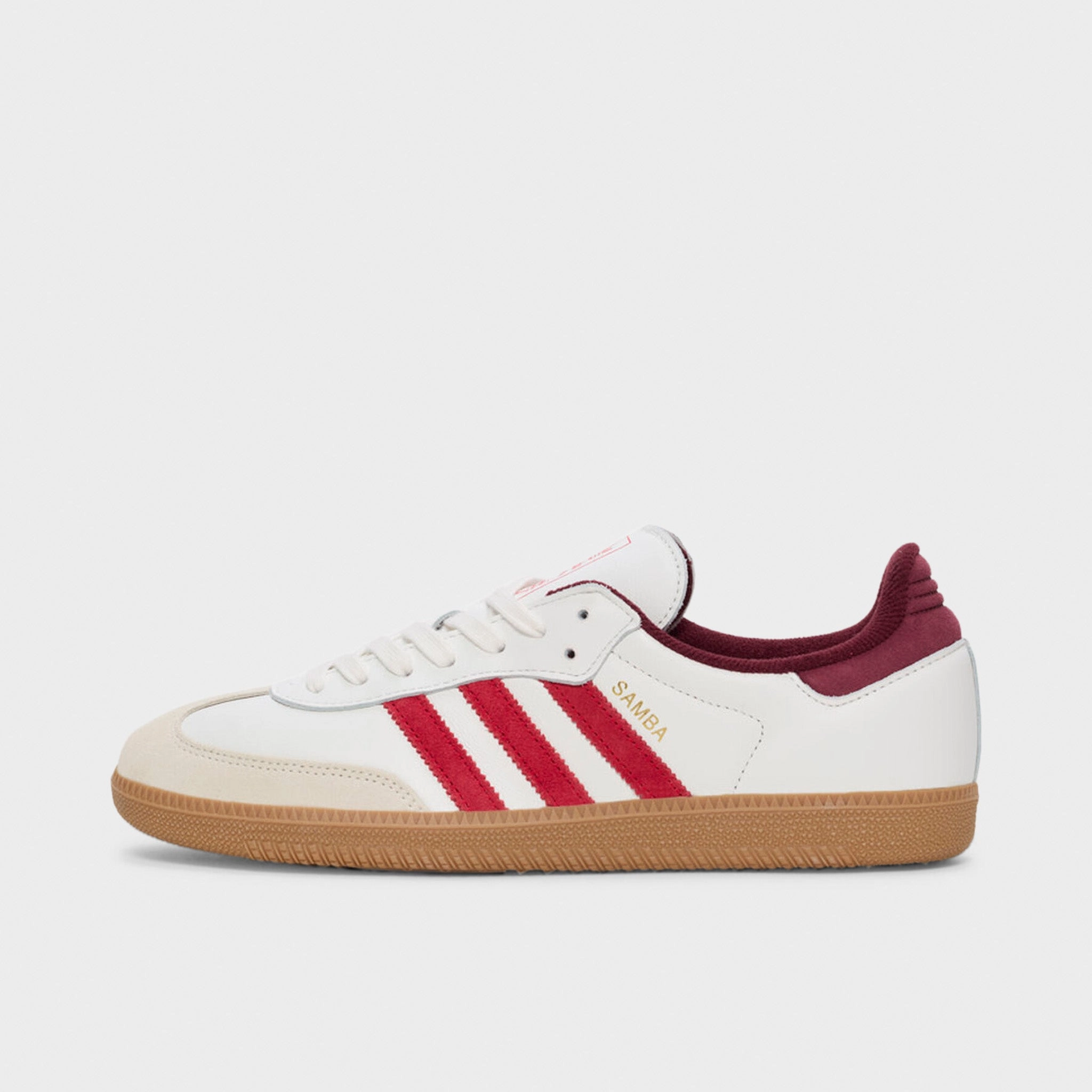 Simple Aesthetic Daylight Style adidas Samba OG Off White / Better Scarlet - Shadow Red