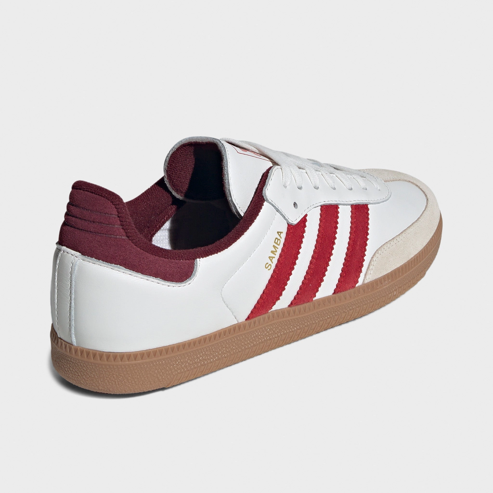 Pressure Zoned Cushioning Lace Loop adidas Samba OG Off White / Better Scarlet - Shadow Red