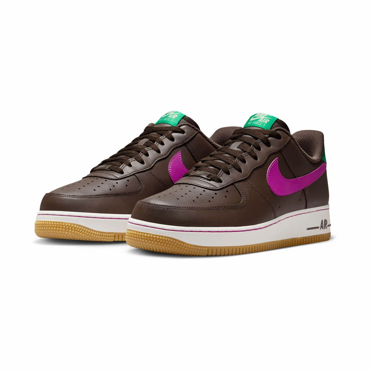 Air Force 1 '07 'Baroque Brown Vivid Purple' Men's Shoes Adaptive Response