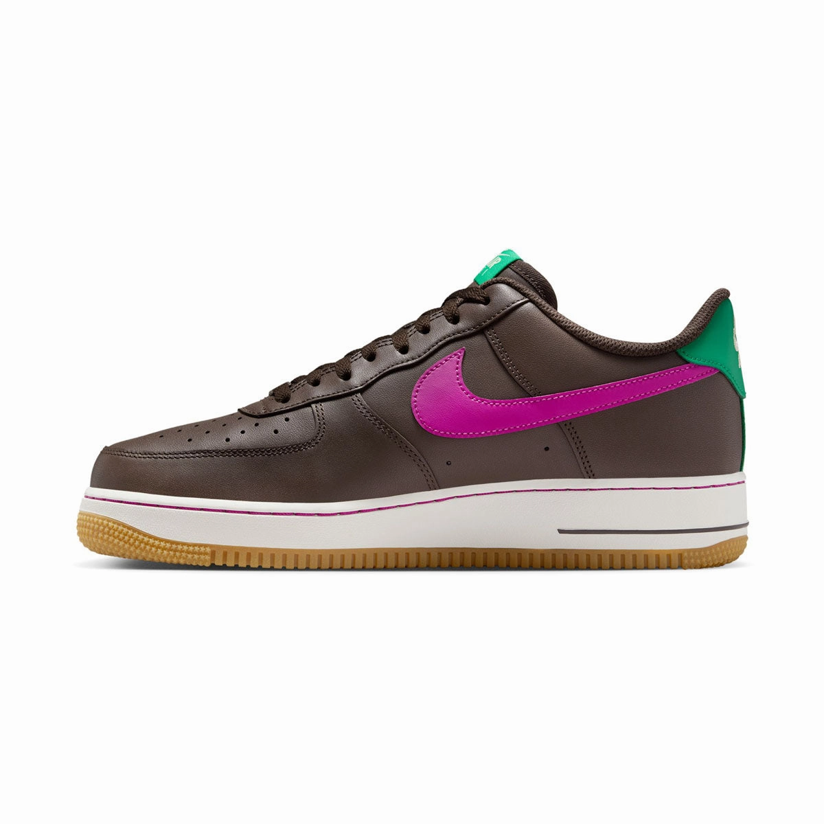 Air Force 1 '07 'Baroque Brown Vivid Purple' Men's Shoes Multi Layer Cushion Stack