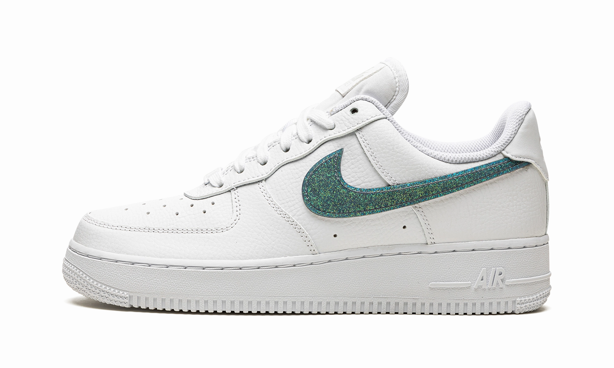 AIR FORCE 1 '07 ESS WMNS "Glitter Swoosh - Celery" Hook And Loop Heat Hike