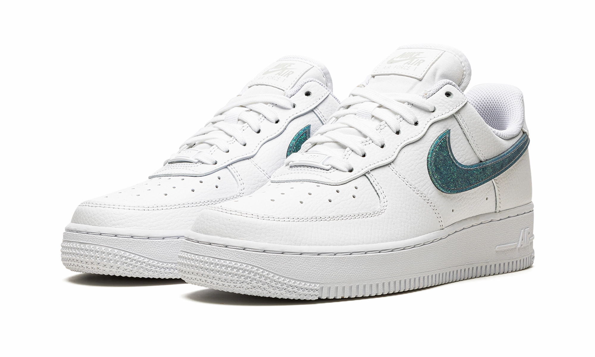 Tidy Style AIR FORCE 1 '07 ESS WMNS "Glitter Swoosh - Celery"