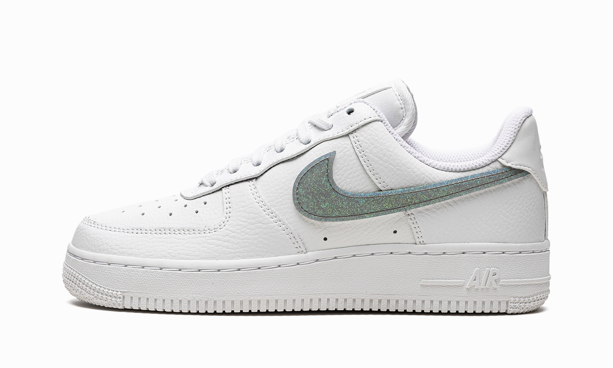 AIR FORCE 1 '07 ESS WMNS "Glitter Swoosh" Clean Movement
