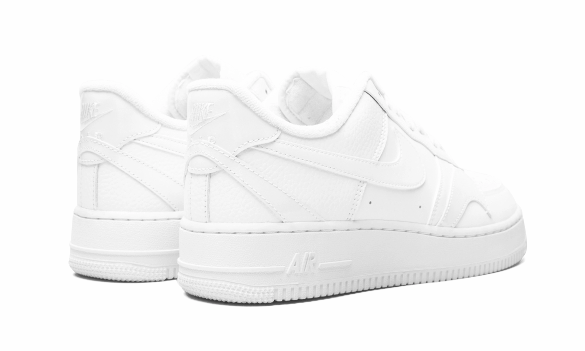 Air Force 1 '07 LV8 "Misplaced Swoosh - Triple White" Responsive cushioning Slip Control