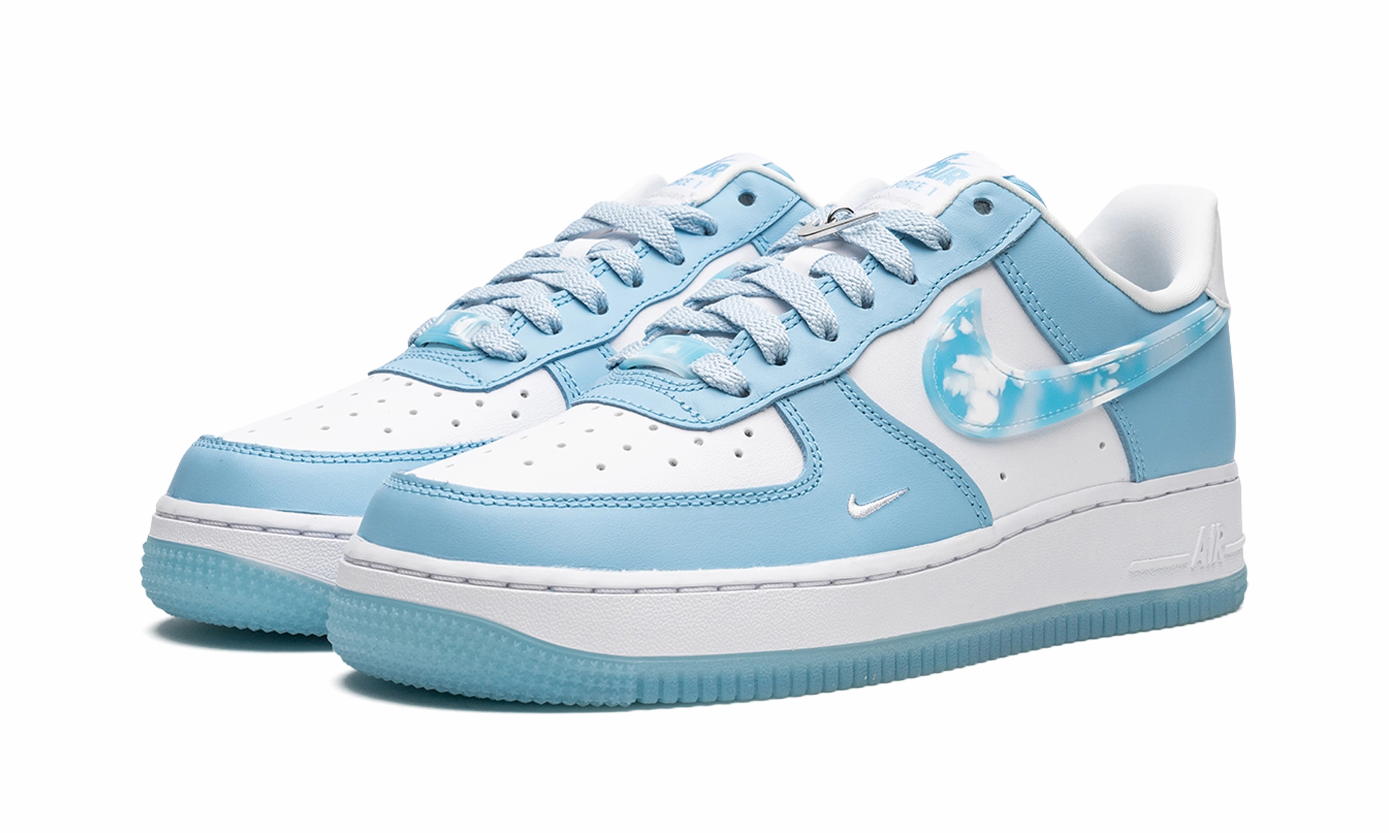 AIR FORCE 1 '07 LX MNS WMNS "Nail Art White Blue" Pet Hike