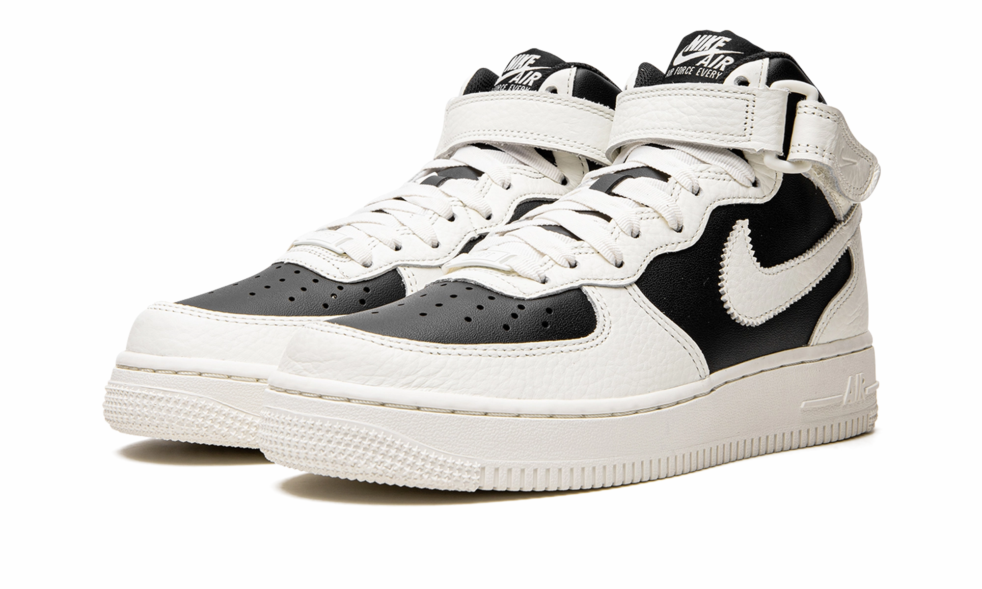 AIR FORCE 1 '07 MID MNS WMNS "Black Sial" Wild Jog Casual Days