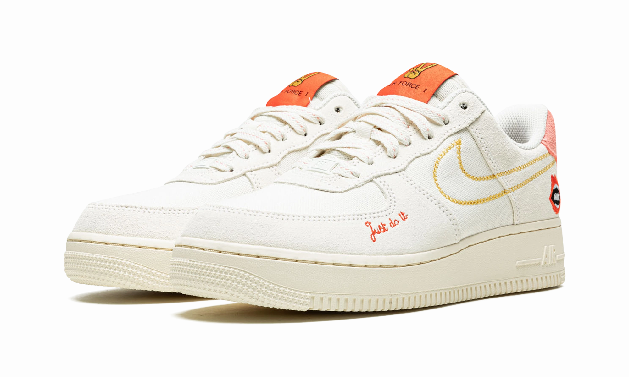 AIR FORCE 1 '07 MNS WMNS "Rock n' Roll" Minimalist Footbed Design Student wear