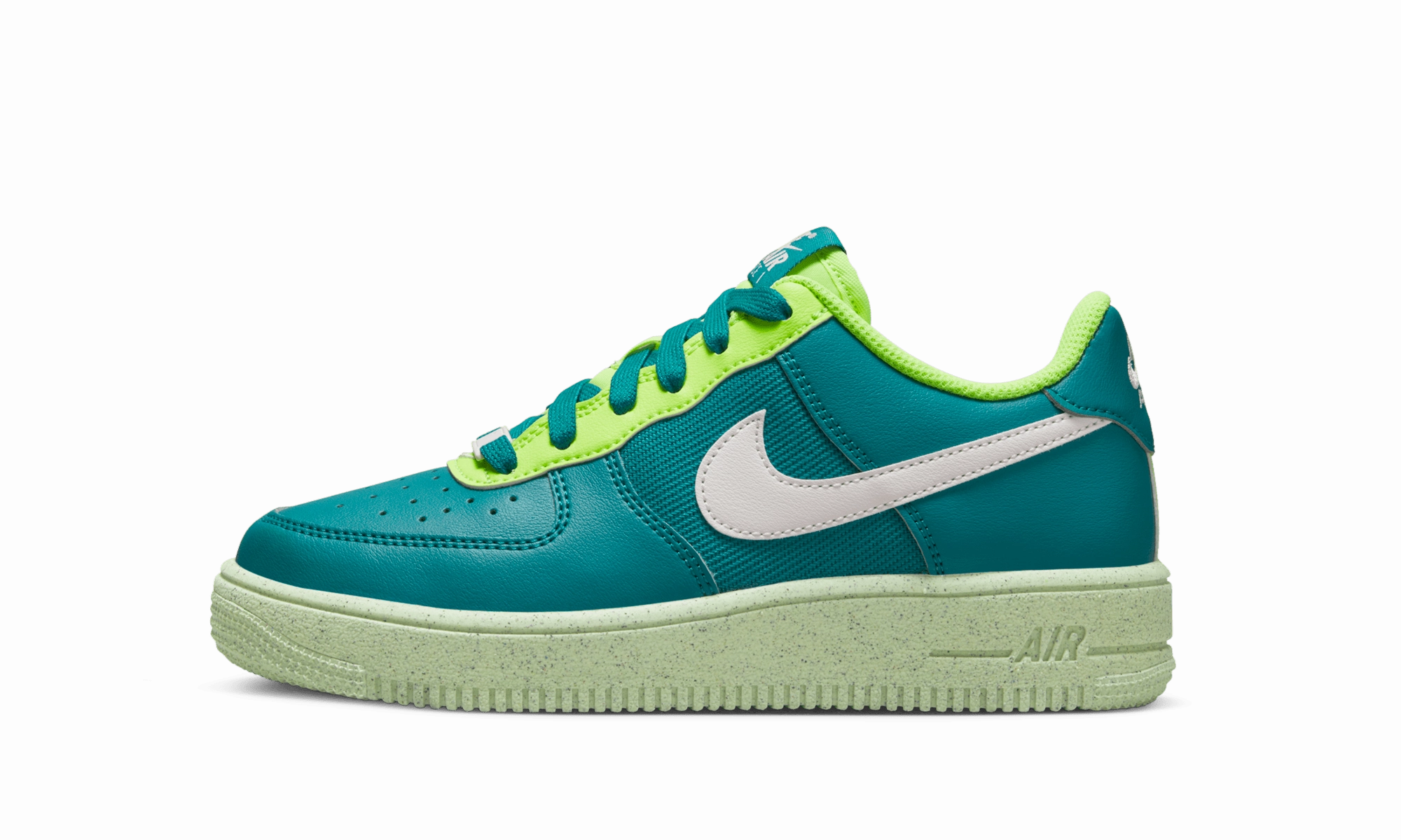 Air Force 1 Crater Next Nature GS "Bright Spruce Volt" Flower Jog Machine Washable Fabric