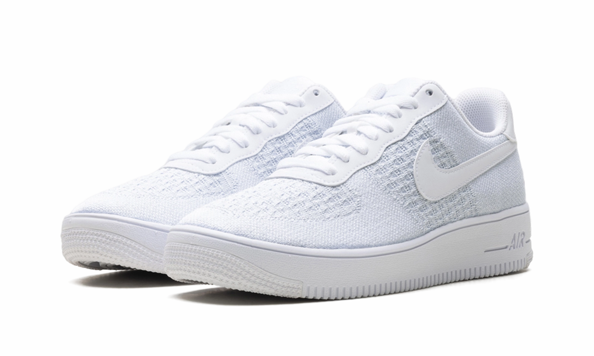 Square Toe AIR FORCE 1 FLYKNIT LOW 2.0 "PURE PLATINUM"