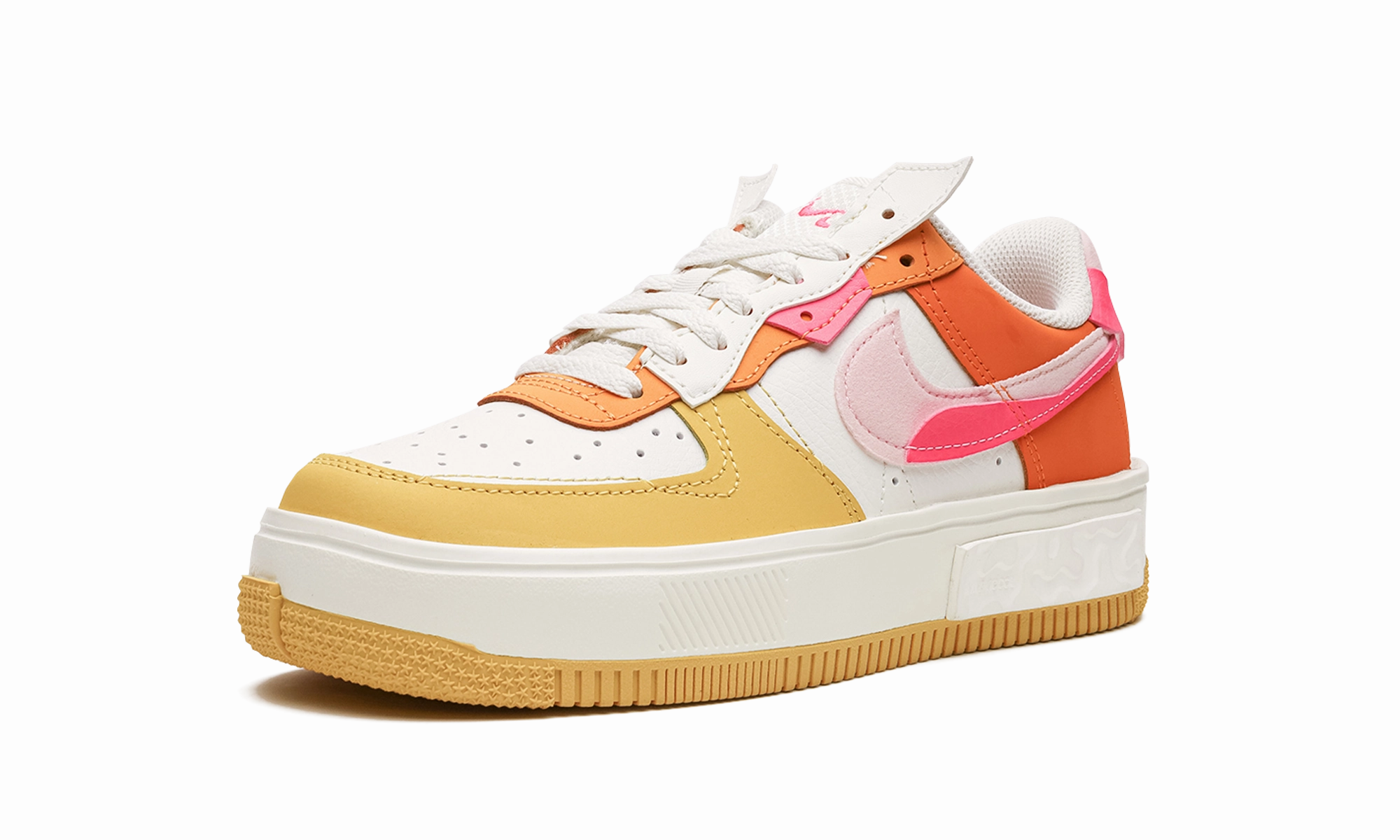 SweatWicking Open Mesh AIR FORCE 1 FONTANKA MNS WMNS "Summit White/Solar Flare/Medium Soft Pink/Hyper Pink"