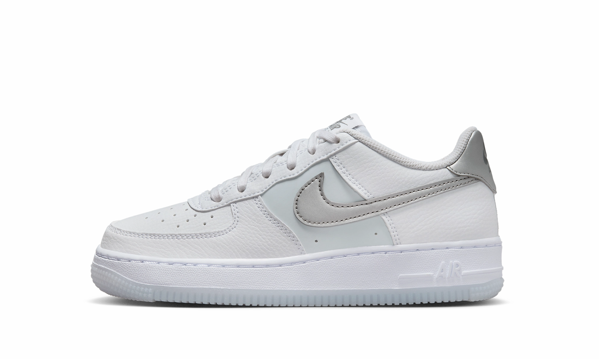 Sleek Detail Air Force 1 GS "Grey Swoosh"