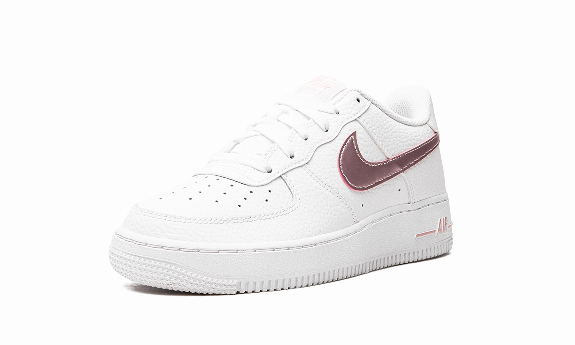 Air Force 1 GS "White/Pink Glaze" Midday Style Run Light