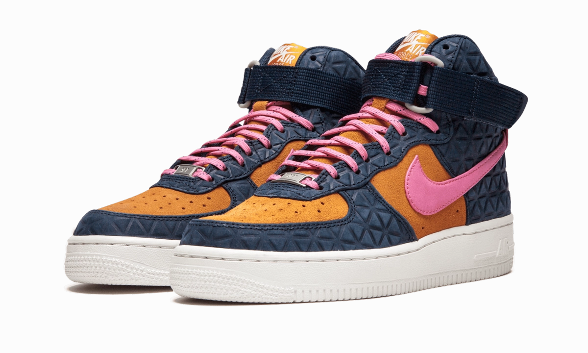 AIR FORCE 1 HI PRM SUEDE WMNS "Dynamic Pink" Comfort   insole