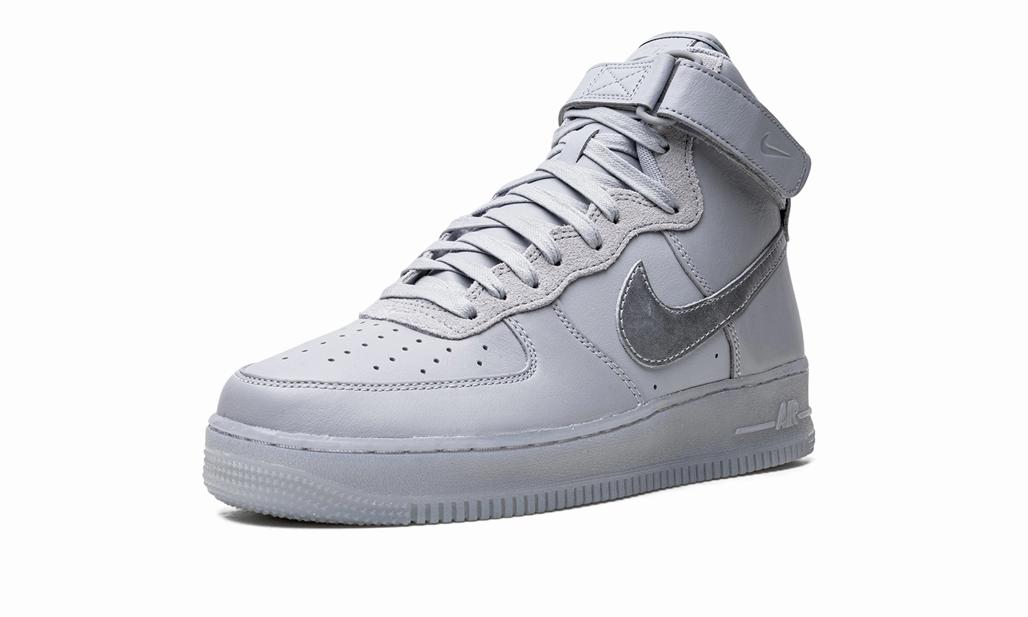 Ventilated Holes Air Force 1 High "Grey Volt"