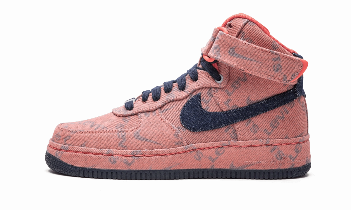 Desert Step Zero Drop Platform Air Force 1 High "Levi's Denim"